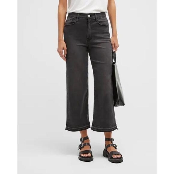 FRAME ALI CROPPED WIDE LEG JEAN SIZE 31 - Picture 1 of 4